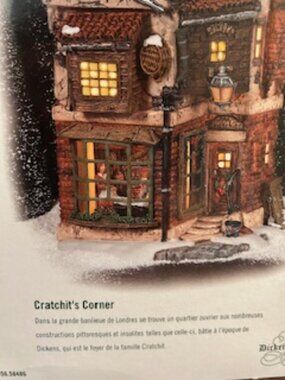 Dept 56 "Cratchit's Corner" and "Bob Cratchit and Tiny Tim" Single Owner Mint